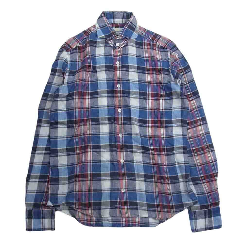 ジャンネット GIANNETTO チェック 長袖 シャツ マルチカラー系 M【中古】