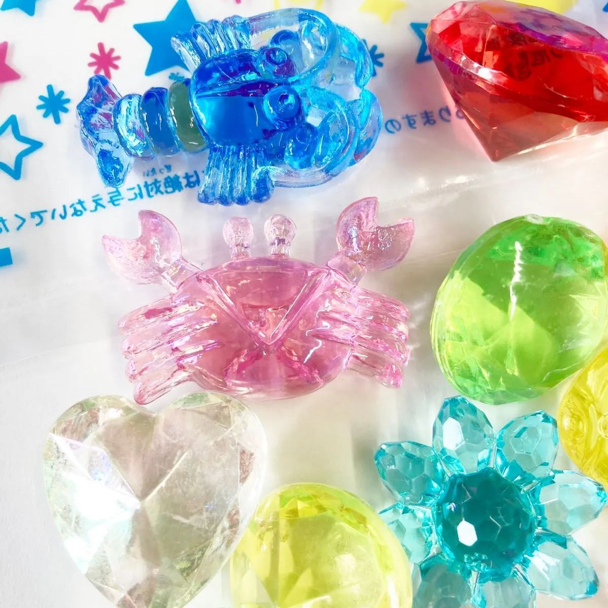 アクリル宝石すくいセット アクリルアイス 宝石すくいセット｜おもちゃ・縁日玩具