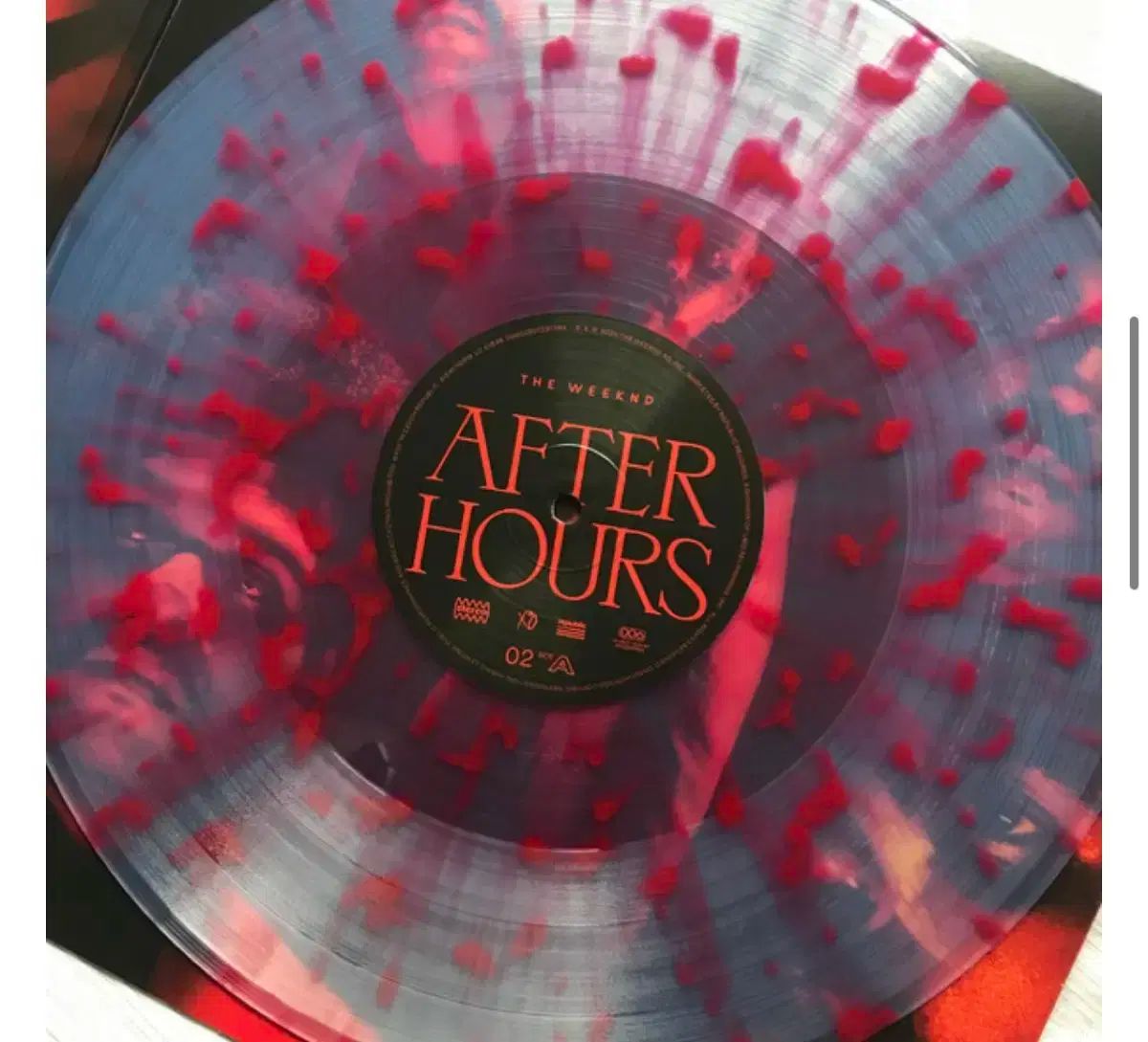 The Weeknd　After Hours　カラーレコード The Weeknd After Hours カラーレコード The Weeknd After Hours