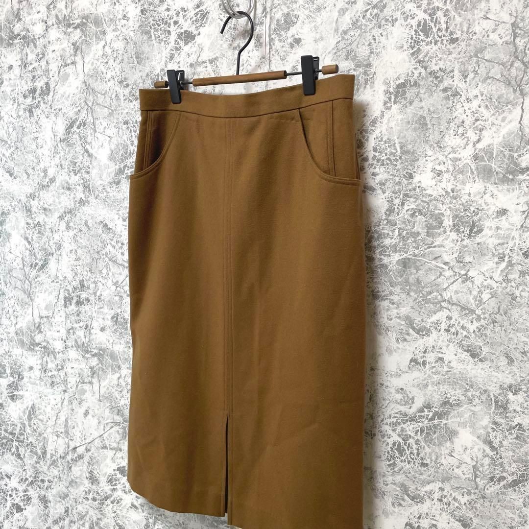 ダックス スカート 66-92 ミモレ丈 スリット 裏地 秋冬 大人綺麗め  