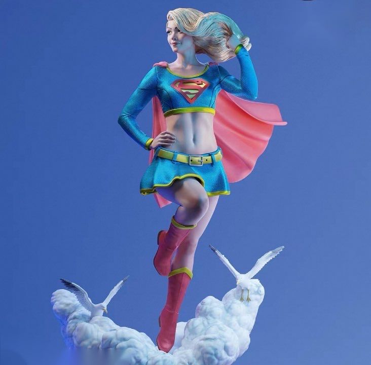 1/6 ガレージキット フィギュア 未塗装 スーパーガール 41cm - メルカリ