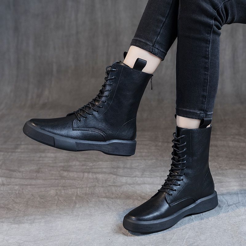 レースアップブーツ ショートブーツ 牛革 レディース ブーツ 袴 ハイカット エンジニアブーツ 柔らかい 疲れない フラット 編み上げブーツ 靴 軽量 幅広 婦人靴 レースアップブーツ ショートブーツ 牛革 レディース ブーツ 袴