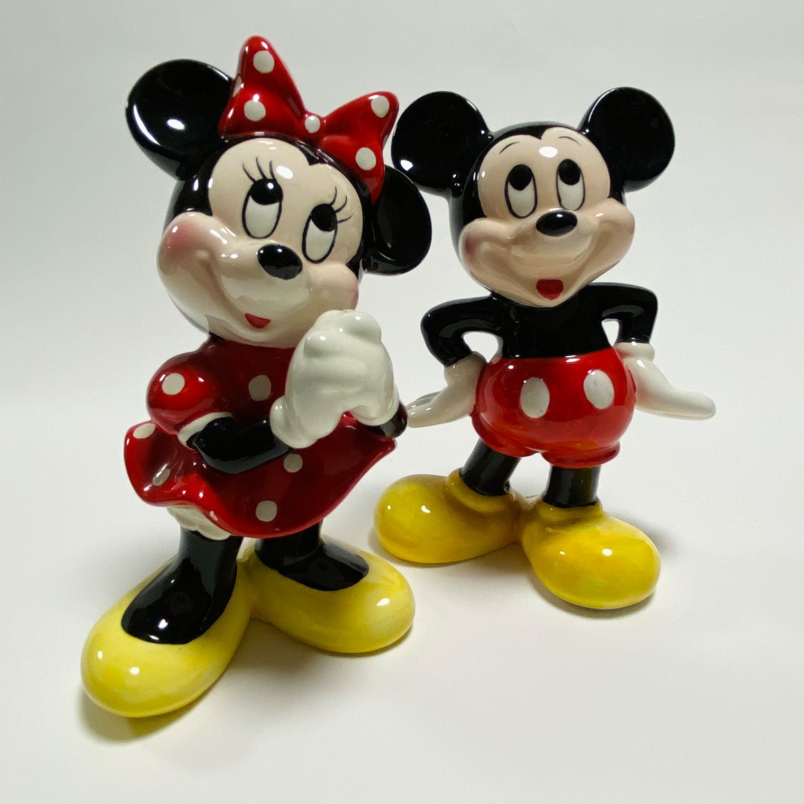 東京ディズニーランド ミッキーマウス＆ミニー 陶器製の置物 【公式通販】