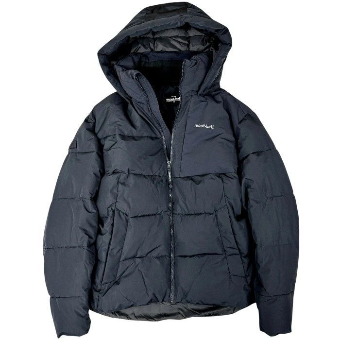 mont-bell モンベル エコダウン ナイロン切替 中綿入り フーデッド ジャケット パデッドブルゾン アウトドア MW3GAMDJ203 ダークグレー 100 51002m02