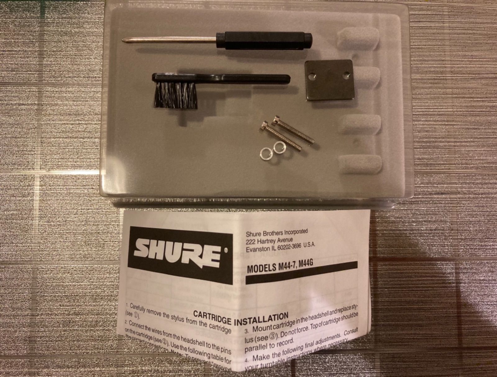 SHURE M44-7 カートリッジ+technics ヘッドシェル セット出品 - メルカリ