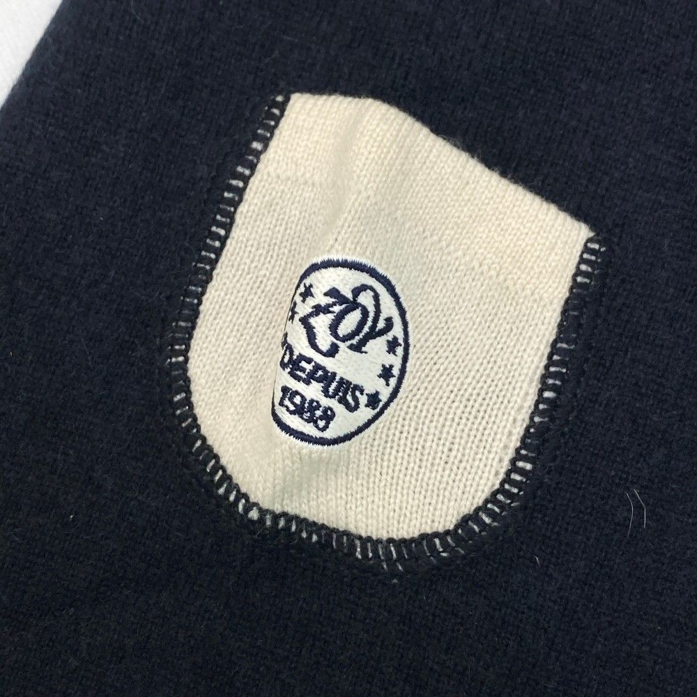 サイズ：40 ZOY ゾーイ  ニットジャケット カシミヤ混  ネイビー系 [240101441360] ゴルフウェア レディース ストスト サイズ：40 ZOY ゾーイ ニットジャケット カシミヤ混 ネイビー系