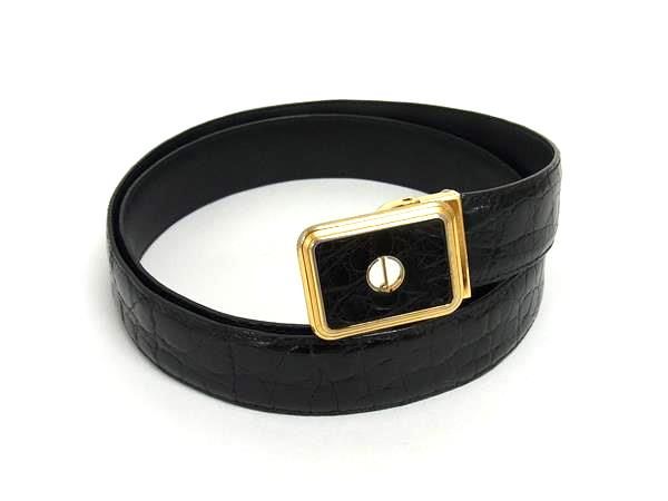 極美品　dunhill ダンヒル ベルト　ブラック　ゴールド 未使用品 極美品 dunhill ダンヒル レザーベルト ロゴ ゴールド