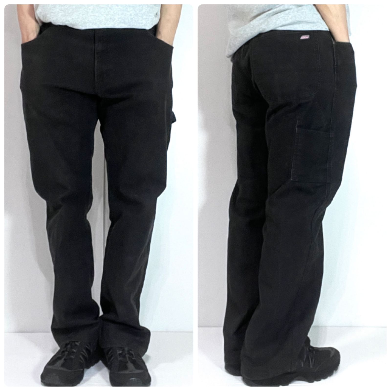 美品 Dickies ディッキーズ W34L32 実寸W36L32 ダックペインターパンツ 