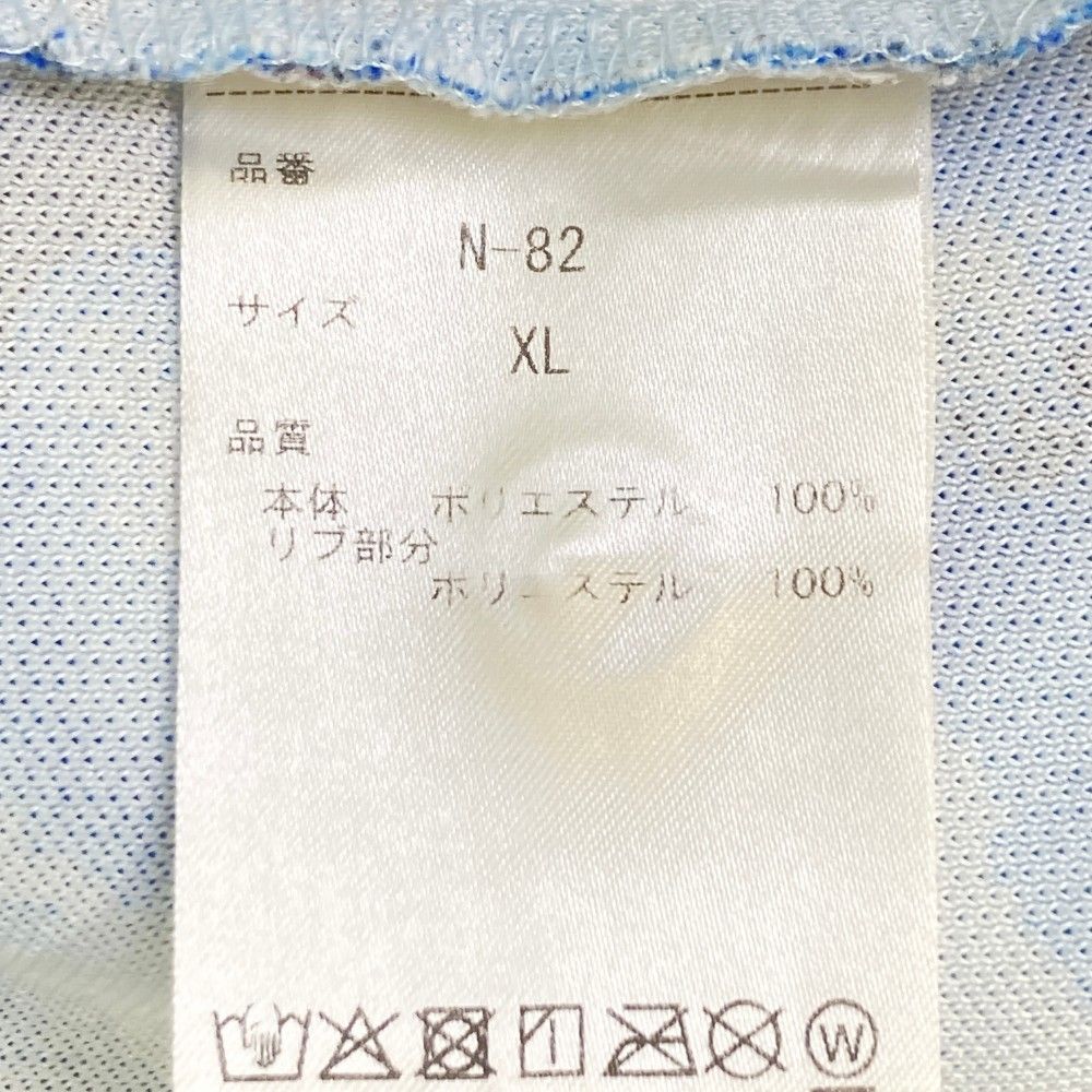 サイズ：XL SANRISE サンライズ  ポロシャツ 花柄 ブルー系 [240003001689] ゴルフウェア メンズ ストスト サイズ：XL SANRISE サンライズ ポロシャツ 花柄 ブルー系