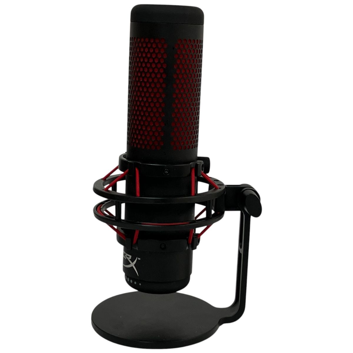 【中古品】HyperX HX-MICQC-BK マイク HyperX QuadCast HX-MICQC-BK USB コンデンサーマイク