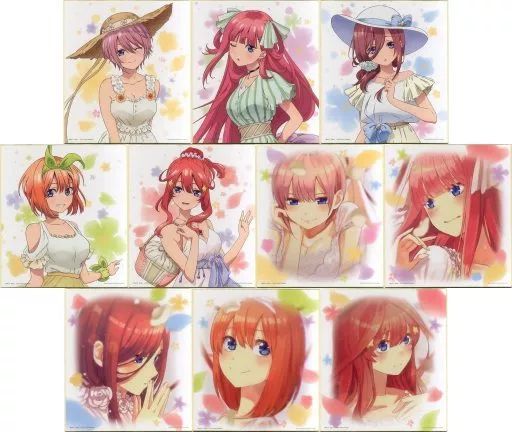 中古】紙製品 全10種セット 色紙 色コレ 「一番くじ 五等分の花嫁」 F 