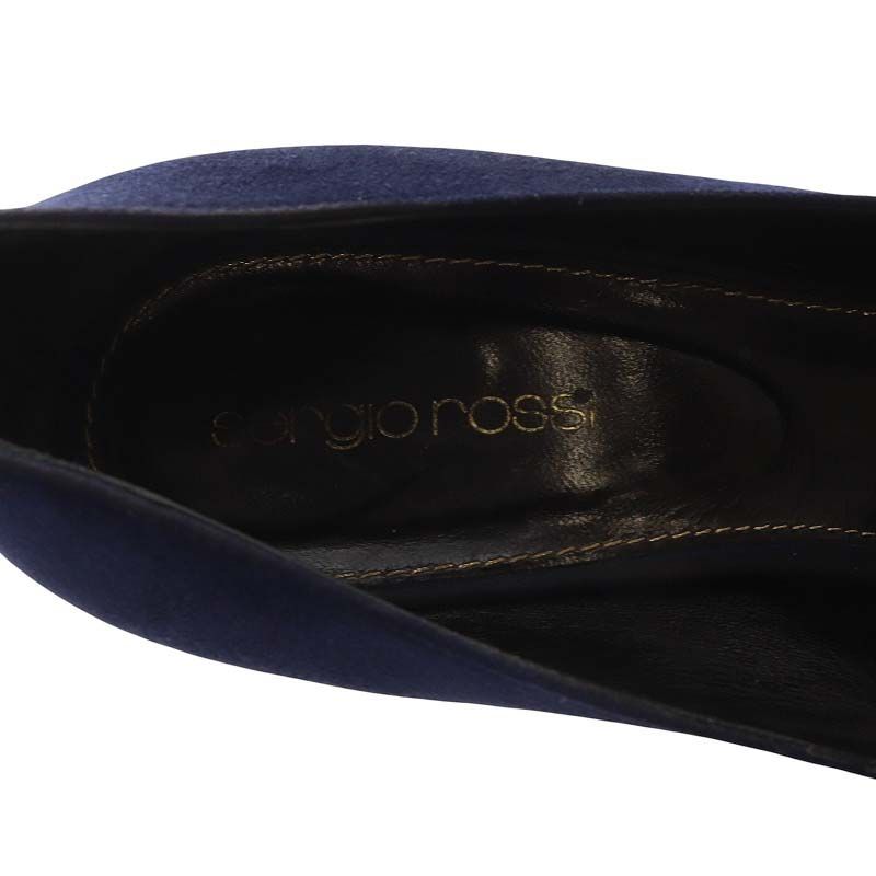 M*o様 【極美品】Sergio Rossi スエードパンプス ネイビー 38( 今週のマダムのおすすめ⭐セルジオロッシスエードパンプスsr