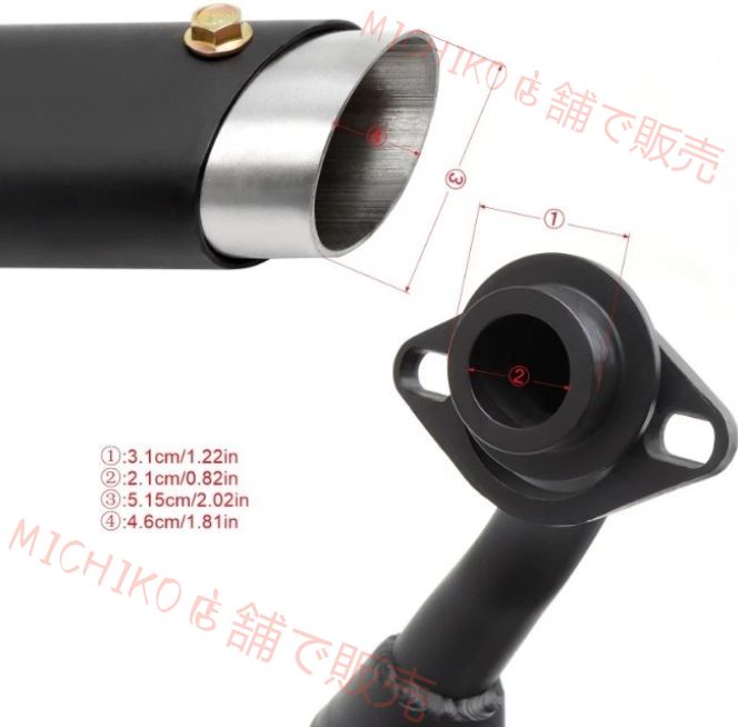 ステンレス製フルエキゾーストマフラー クローム