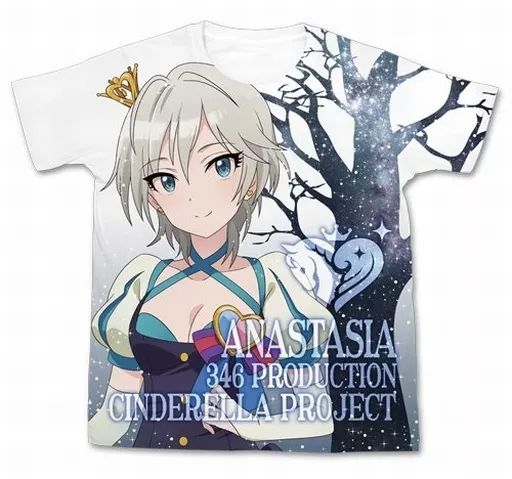 【】Tシャツ(キャラクター) アナスタシア(マイファーストスター!!) フルグラフィックTシャツ ホワイト Lサイズ 「アイドルマスター シンデレラガールズ」
