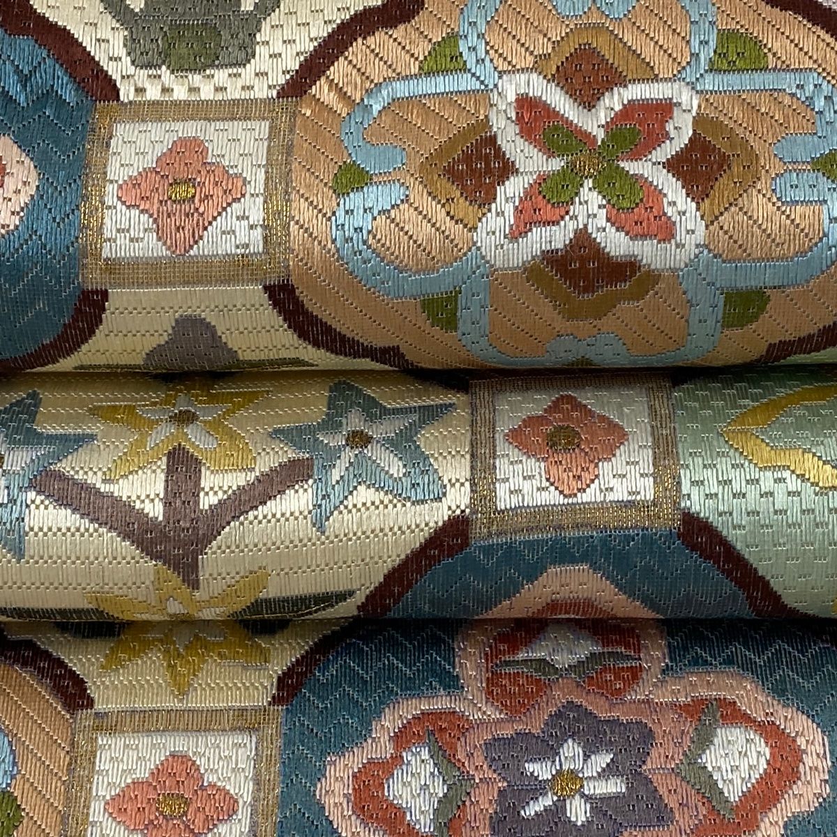 絽刺し 総刺繍 手刺繍 全通 袋帯 鳳凰 鳥 葡萄唐草 金糸 正絹 絽刺し 総刺繍 手刺繍 全通 袋帯 鳳凰 鳥 葡萄唐草 金糸 正絹