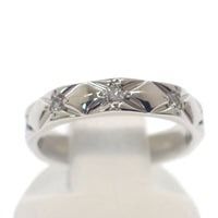 【CHANEL】マトラッセ 9PD 美品 リング Pt950プラチナ 5号 CHANEL】CHANEL マトラッセ 9PD マリッジ 美品 上品 リング Pt950