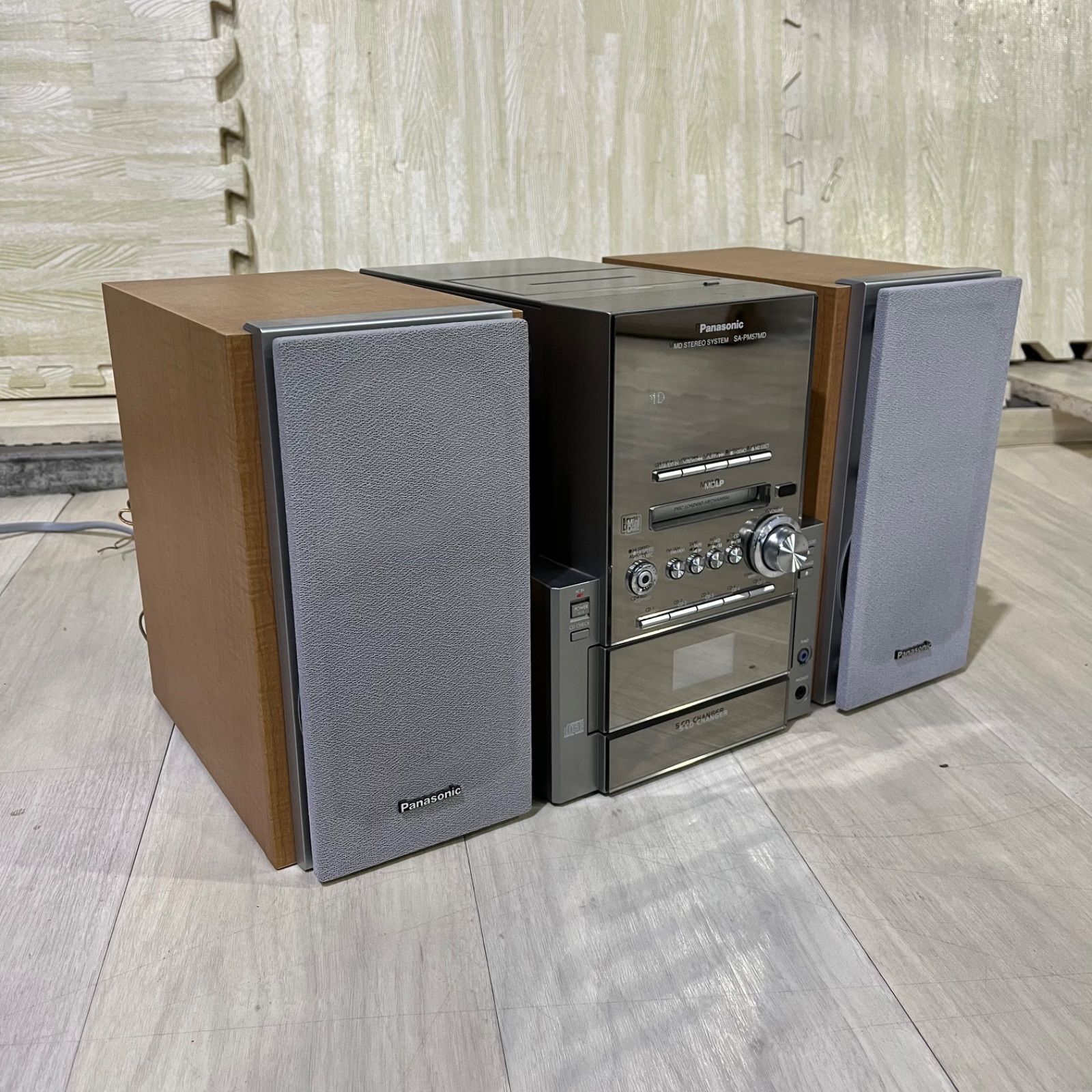 Panasonic ﾐﾆｺﾝﾎﾟ SC-PM57MD CD/MD/ｶｾｯﾄﾃｰﾌﾟ Panasonicパナソニック SC