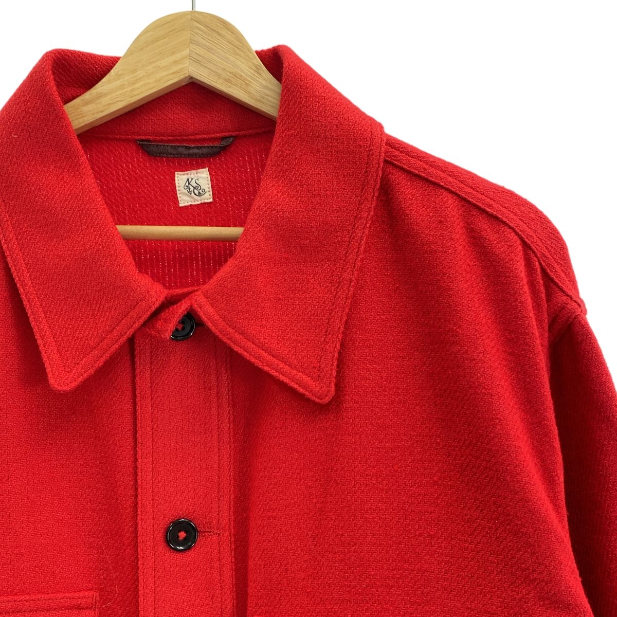 Kaptain Sunshine キャプテンサンシャイン Cruise Shirt Jacket オーバー クルーズ シャツ ジャケット 44 レッド メンズ