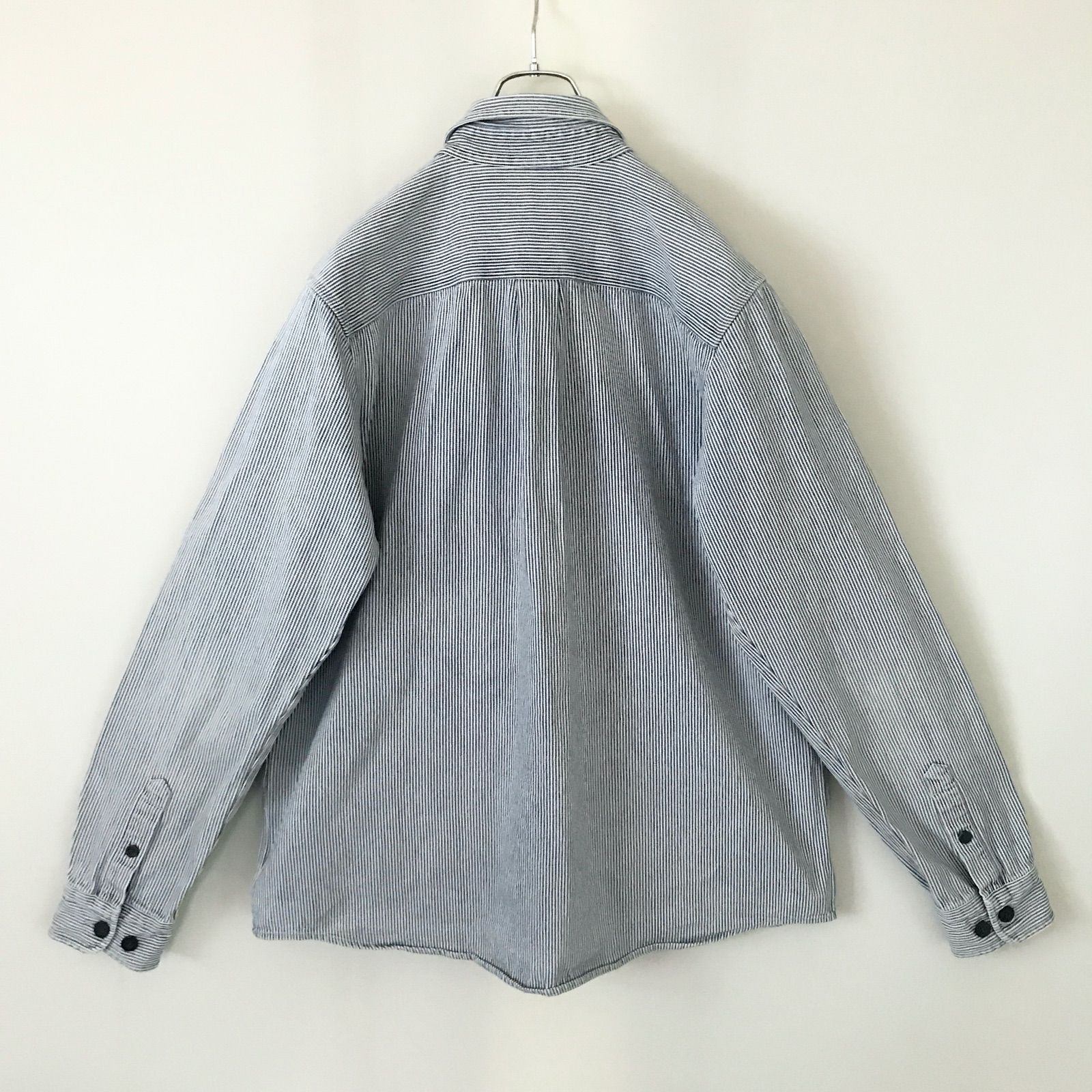 Carhartt ヒッコリー セットアップ。 Carhartt カーハート☆Harbor Shirt ヒッコリーデニムワーク