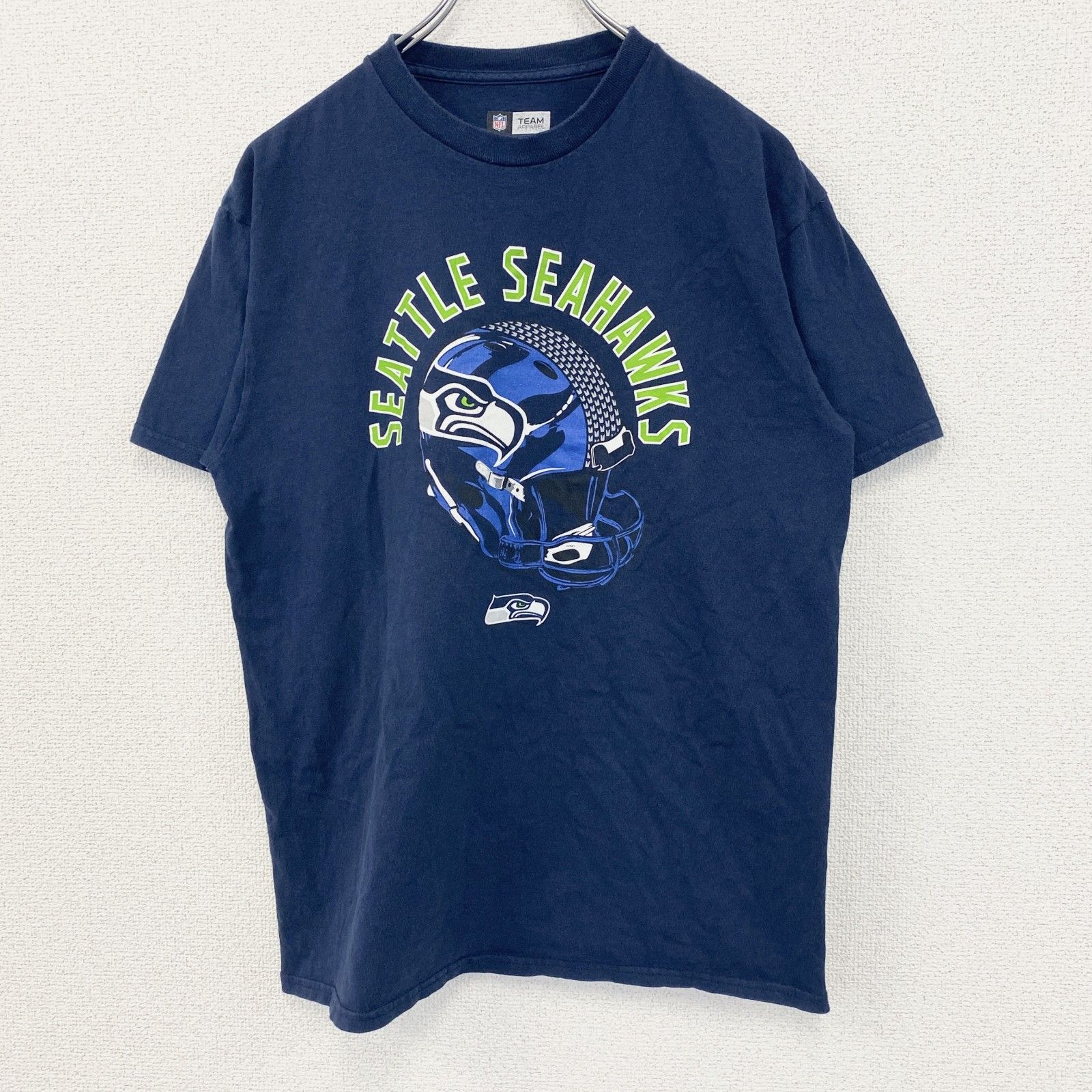 古着　NFL シアトル・シーホークス tシャツ 袖　フレアー　レース　リメイク 古着 NFL シアトル・シーホークス tシャツ 袖 フレアー レース