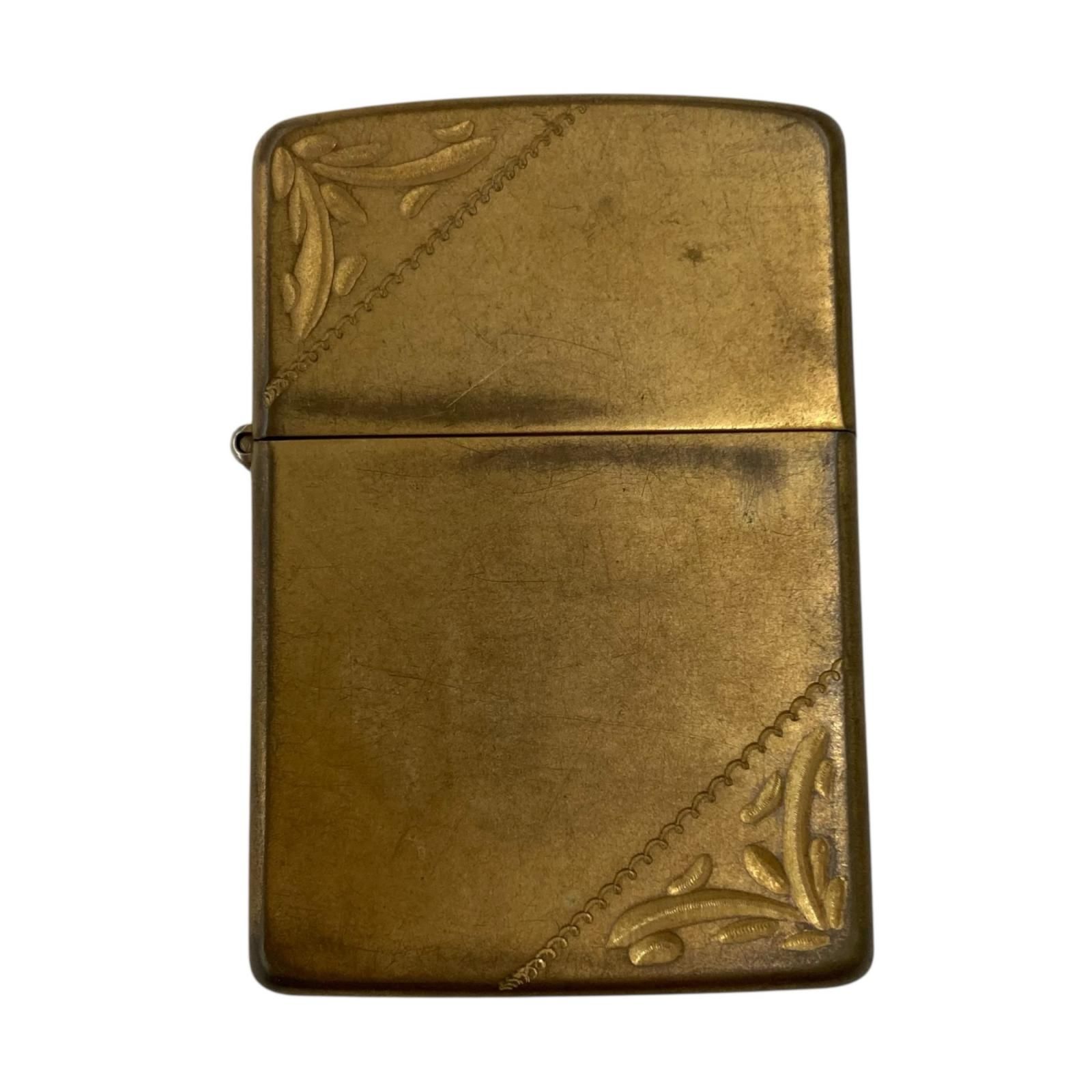 170590 現状品 ZIPPO ジッポ オイルライター アラベスク 真鍮