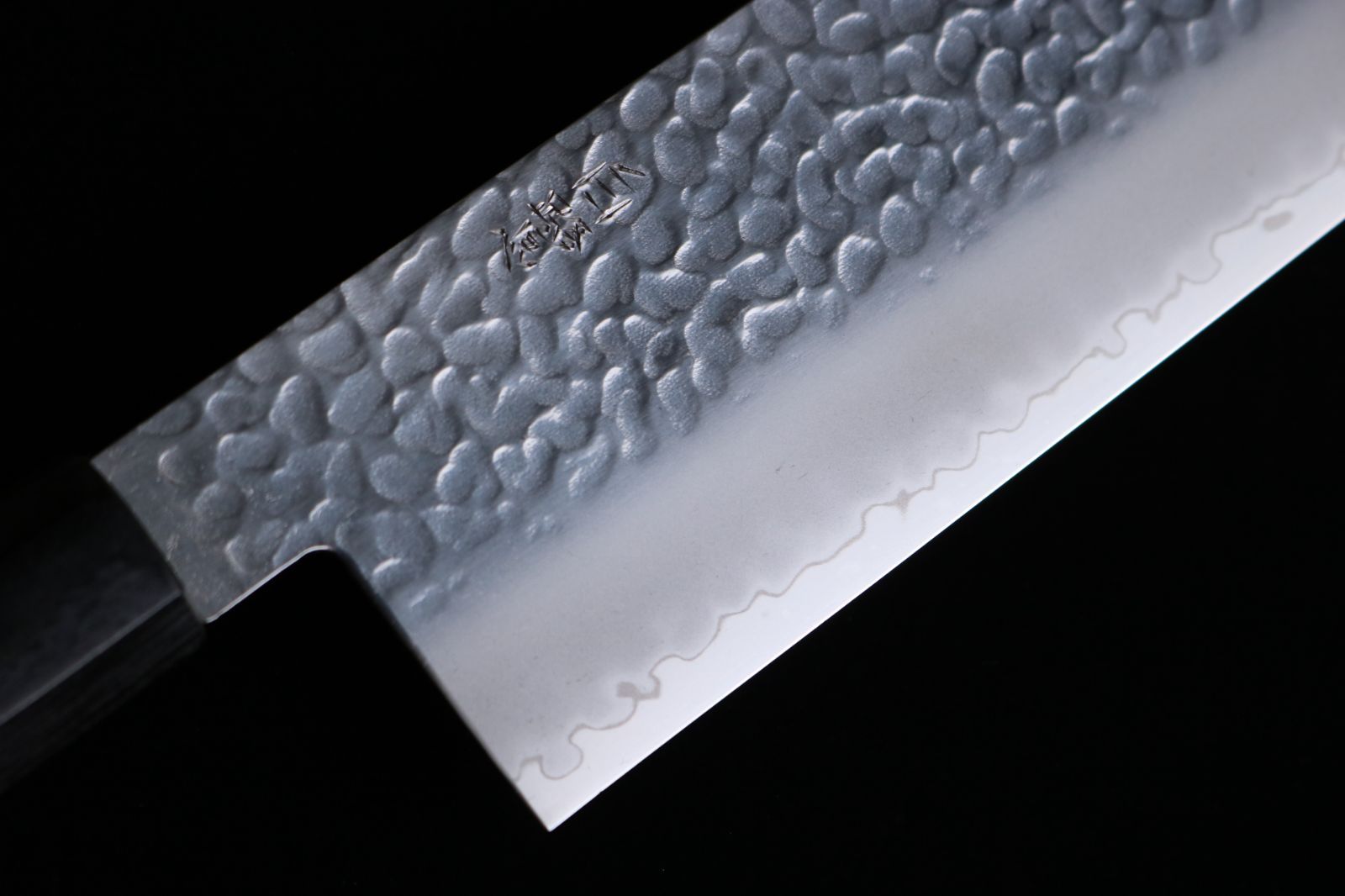白鷺 菜切包丁 コバルト合金鋼 槌目 チェリー柄 170mm