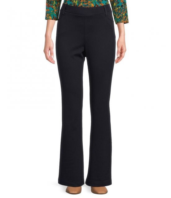 【送料無料】 イントロ レディース カジュアルパンツ ボトムス Stella Bootleg Pull-On Double Knit Pants Navy Beats