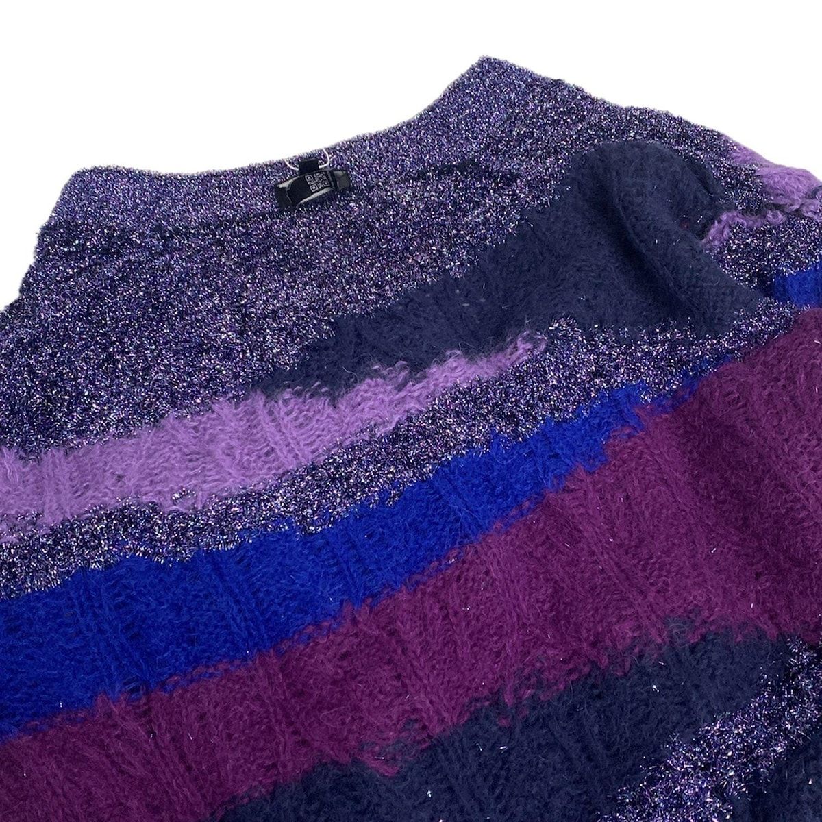 CHANEL - CHANEL(シャネル) カーディガン サイズ36 S レディース美品  - P73012 パープル×ライトパープル×マルチ 長袖/ラメ/2022年 アルパカ CHANEL(シャネル) カーディガン サイズ36 S レディース美品