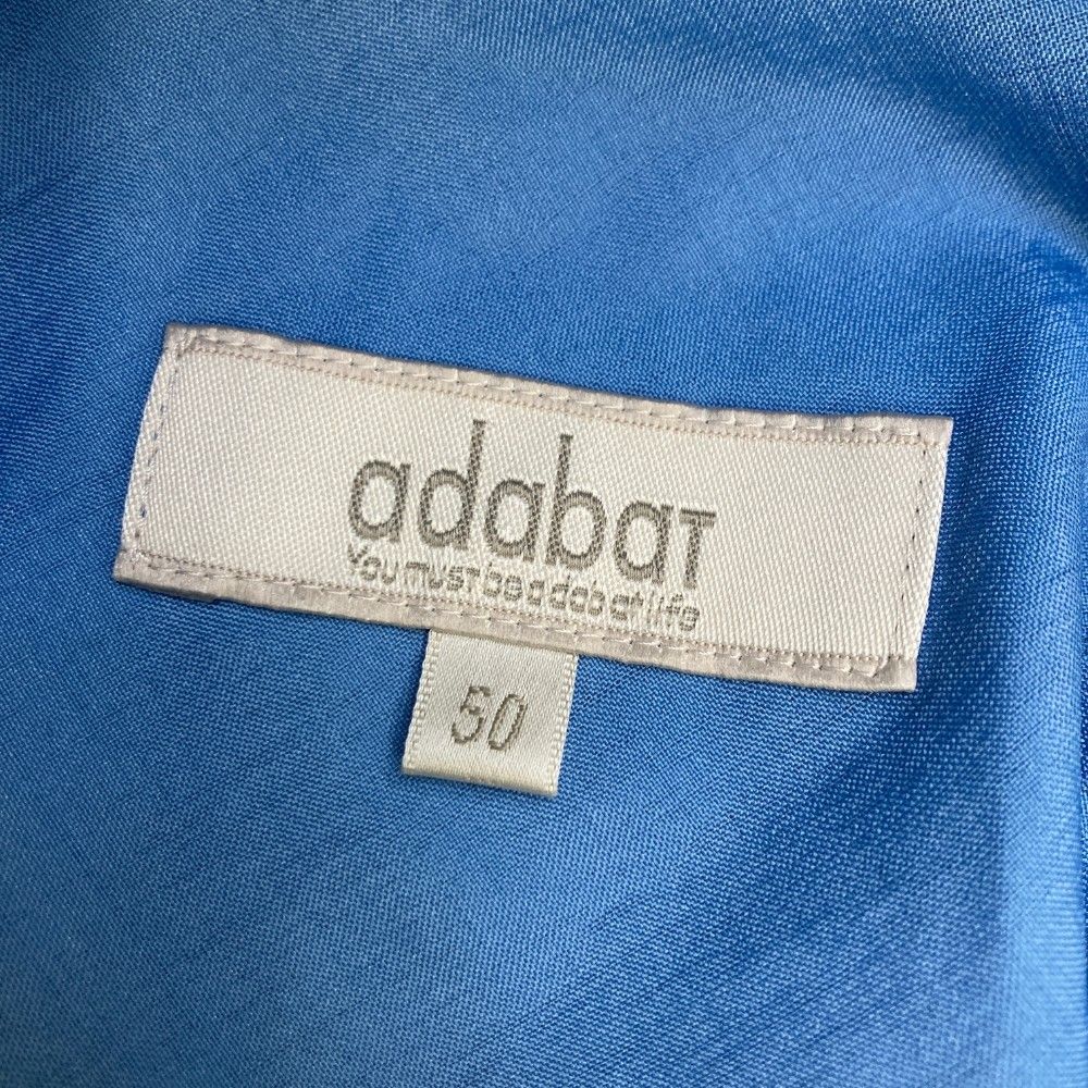 サイズ：50 ADABAT アダバット ハーフパンツ 総柄 ブルー系
