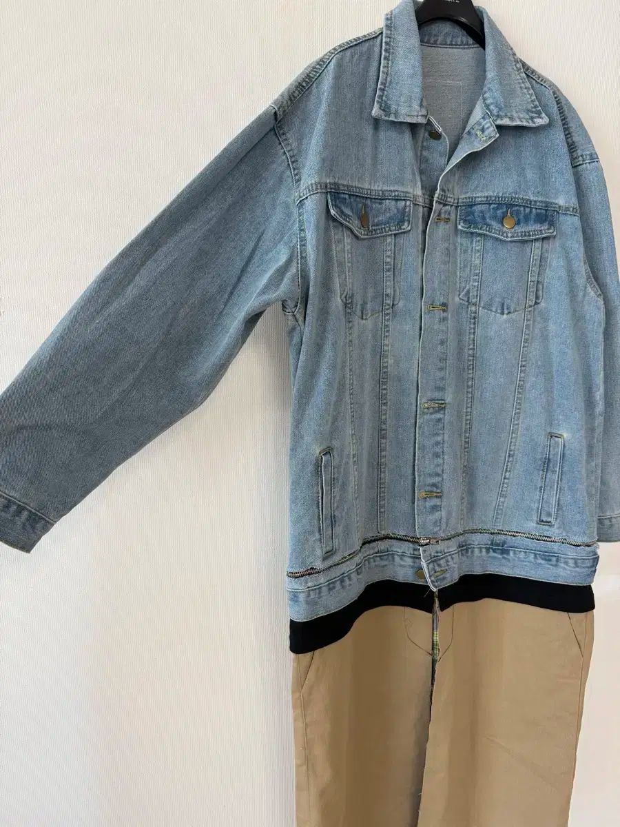 2種デザインで なロングデニムジャケット