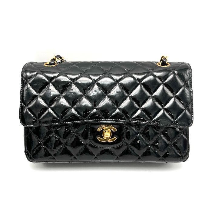 美品！！CHANELシャネル復刻トート パテントレザーハンドバッグ シャネル マトラッセ キャビアスキン チェーントートバッグ