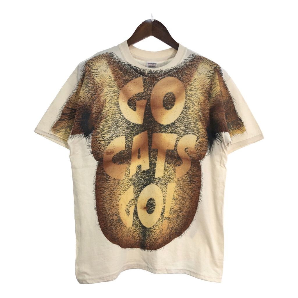 00年代 GILDAN ギルダン 騙し絵 WRFX 半袖Ｔシャツ アイボリー(メンズ M)中古 古着 T8094