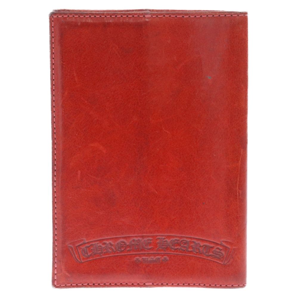 【美品】クロムハーツ クロスパッチレザーパスポートケース CHROME HEARTS クロムハーツ Cross Patches Leather Passport