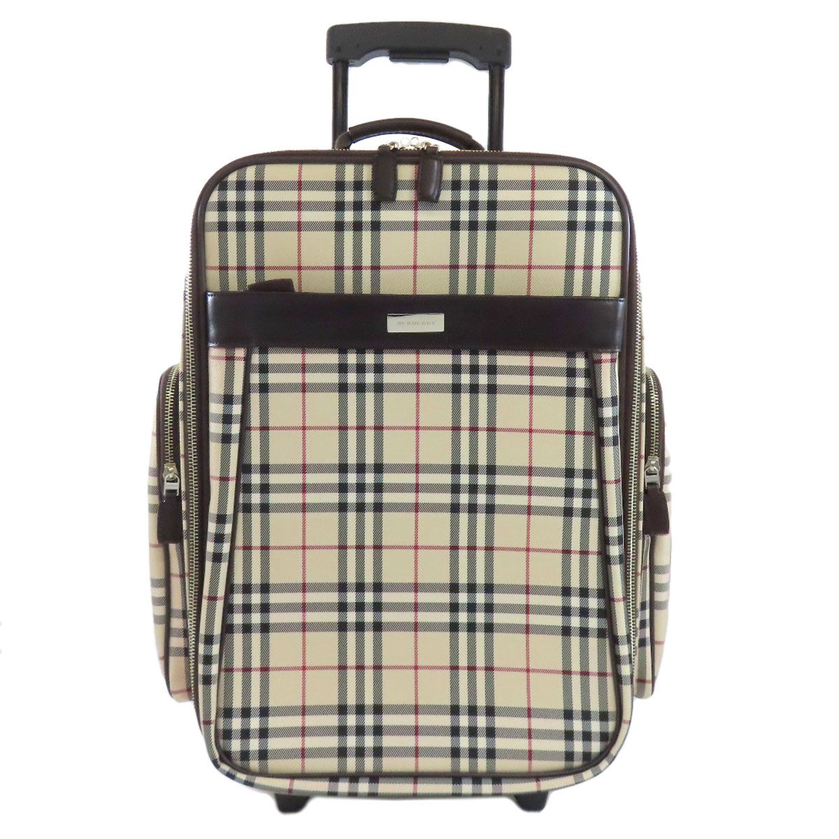 BURBERRY バーバリー ノバチェック キャリーバッグ キャンバス レディース