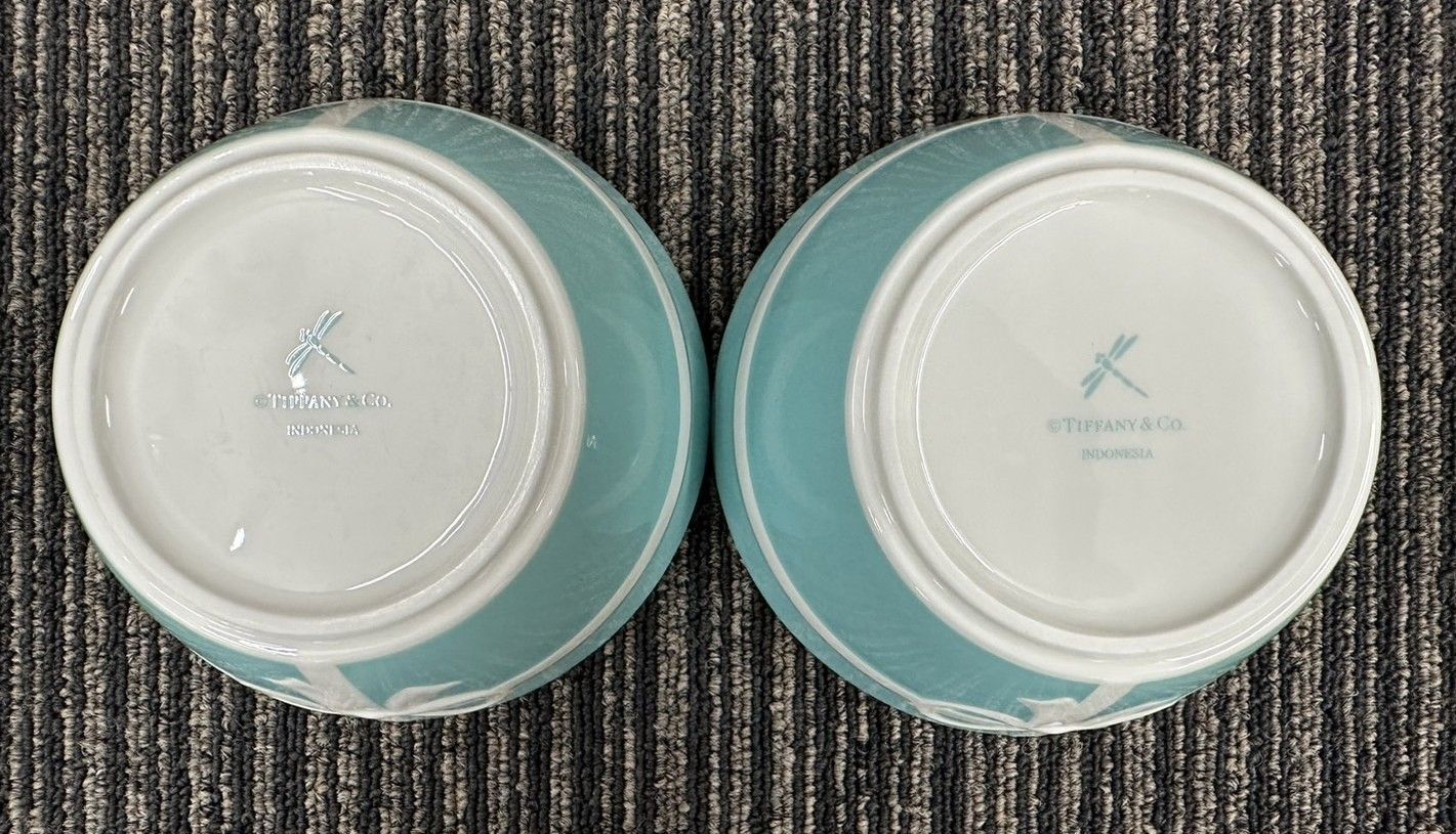 新品・未使用Tiffany & Co. リボンデザインボウル×2個 Amazon.co.jp: ティファニー TIFFANY＆Co ボウル 食器
