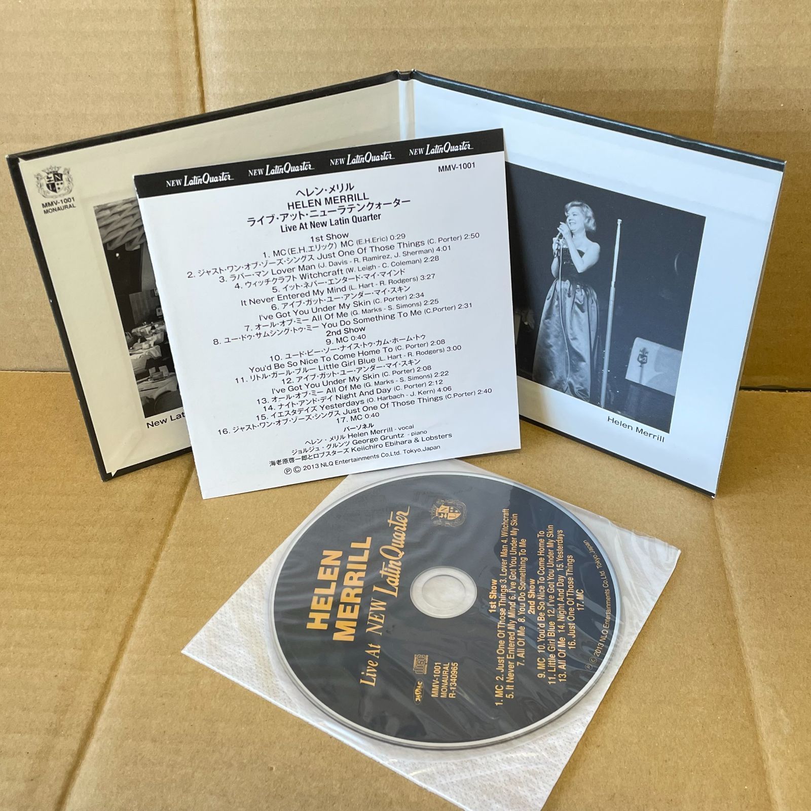 日本公演紙ジャケCD！ ヘレン・メリル ライブatニューラテン