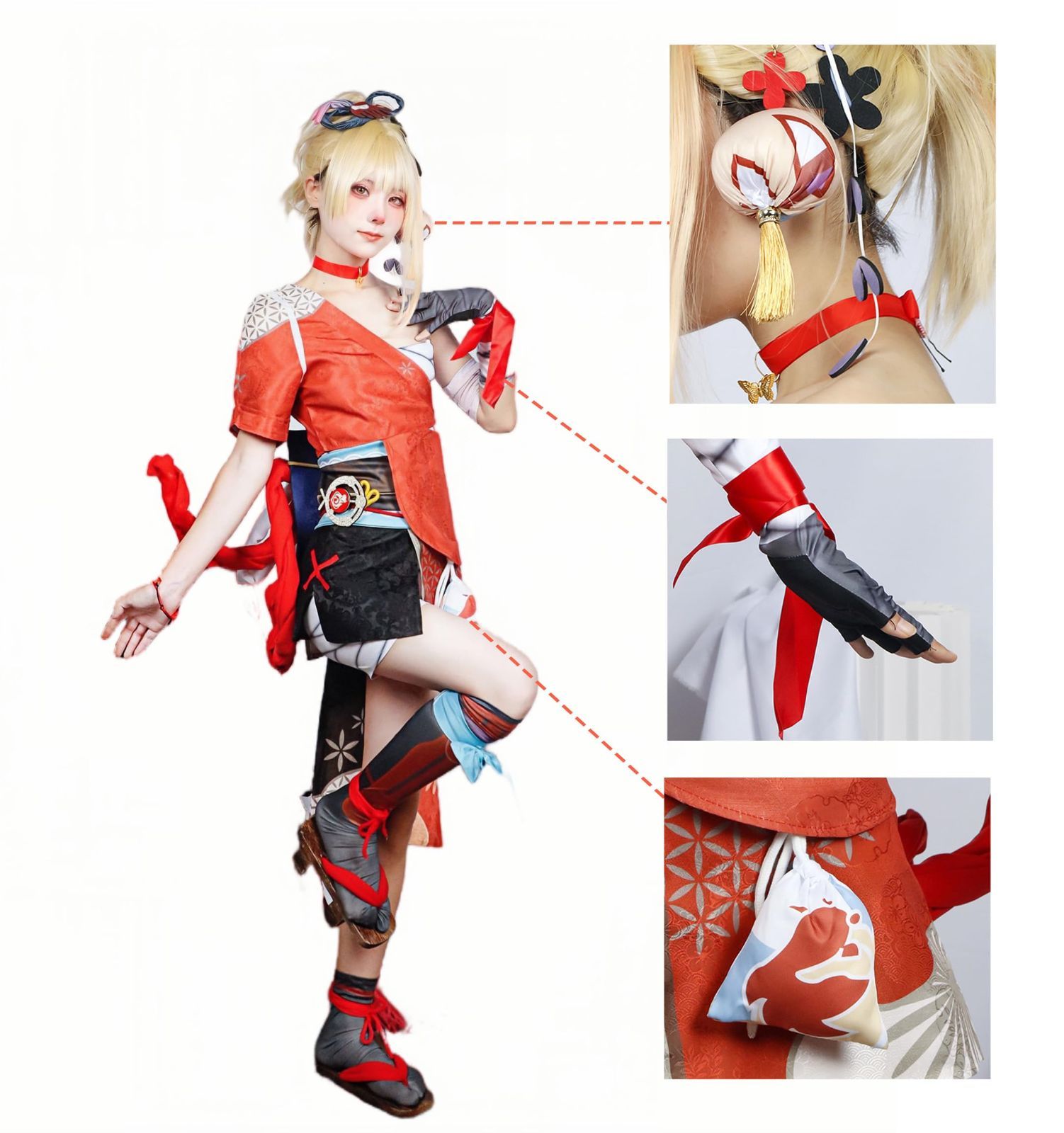 Mecity] 原神 クレー コスプレ 衣装 Genshin Klee げんしん ウィッグ