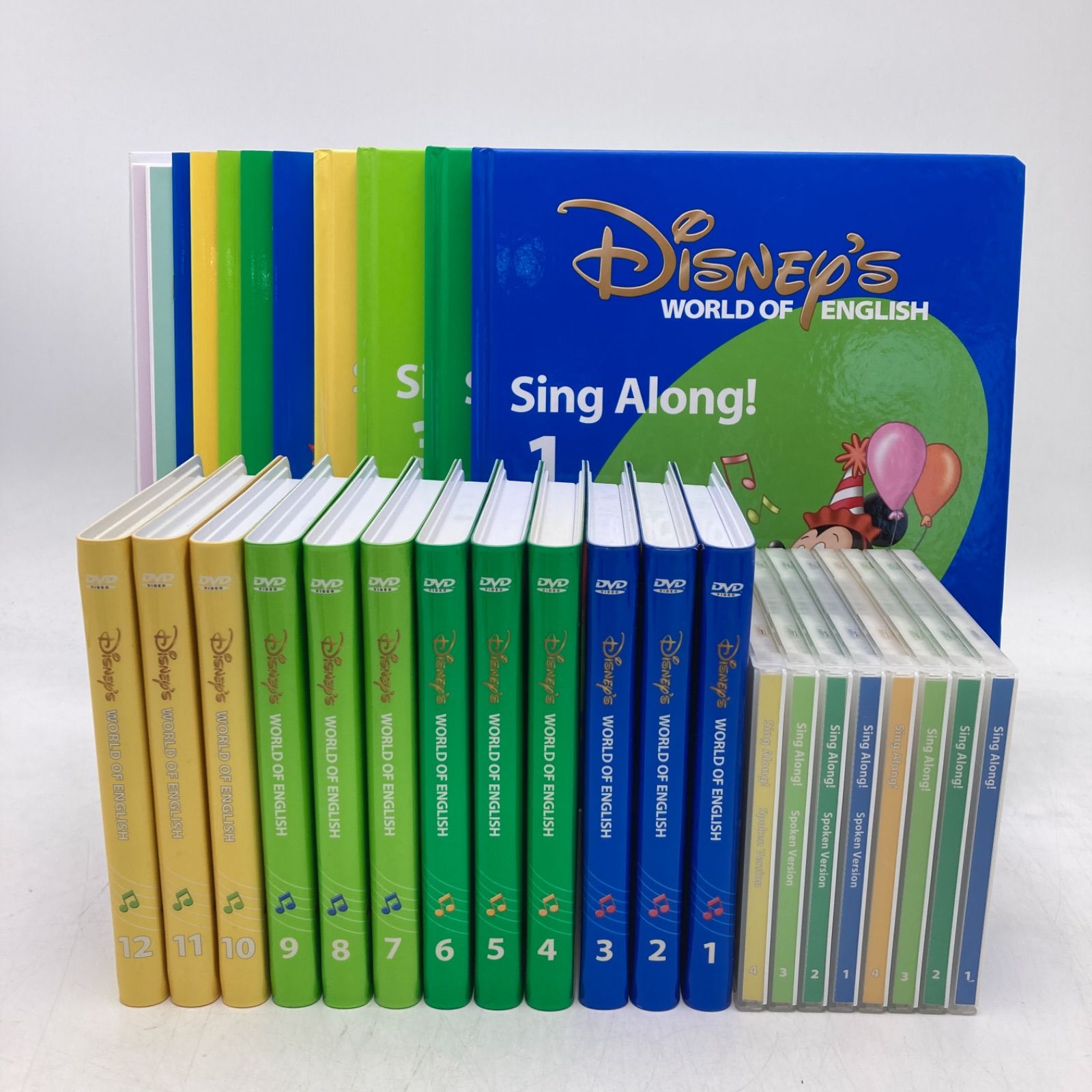 シングアロング ディズニー英語システム DWE 新子役 DVD12枚 絵本＆CD 字幕あり Disney ワールドファミリー 507226