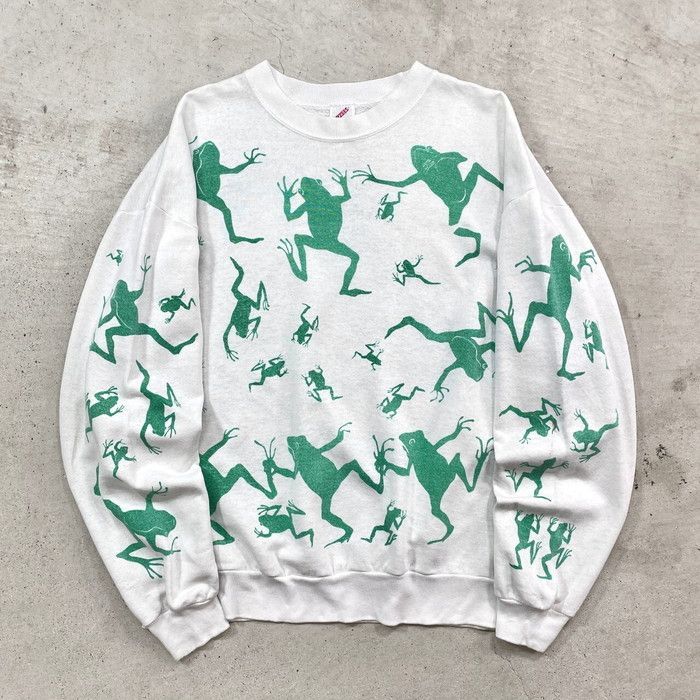 90年代 USA製 MICHIGAN RAG CO. ミシガンラグ 総柄プリント