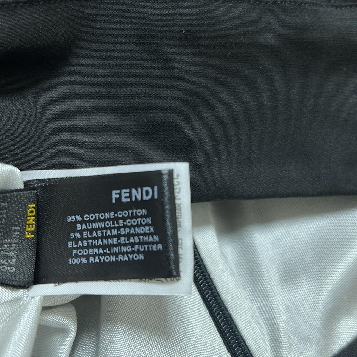 FENDI(フェンディ) スカート サイズ44 L レディース - 黒 ひざ丈
