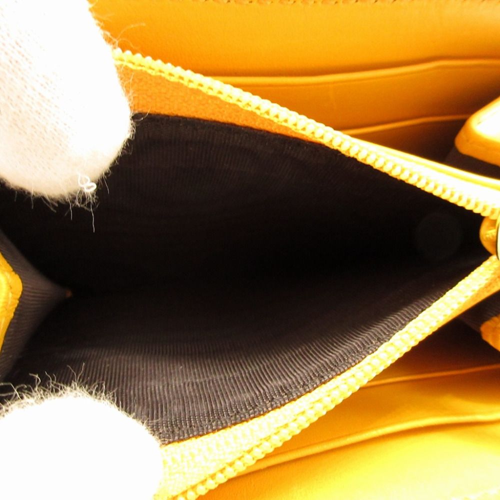 美品 グッチ ティアマンテ 354495 レザー イエロー 黄 コインケース  