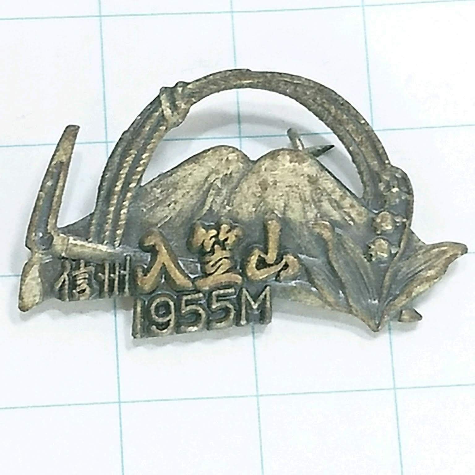 入 笠山 山 バッジ ストア