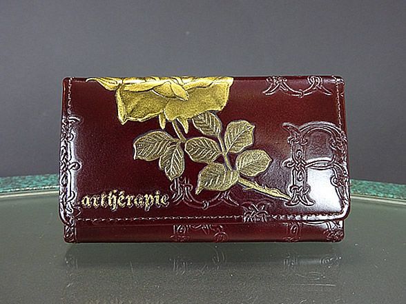 公式正規取扱い アルセラピィ artherapie 正規取扱店 キーケース フィセルローズ GOLD×BORDEAUX