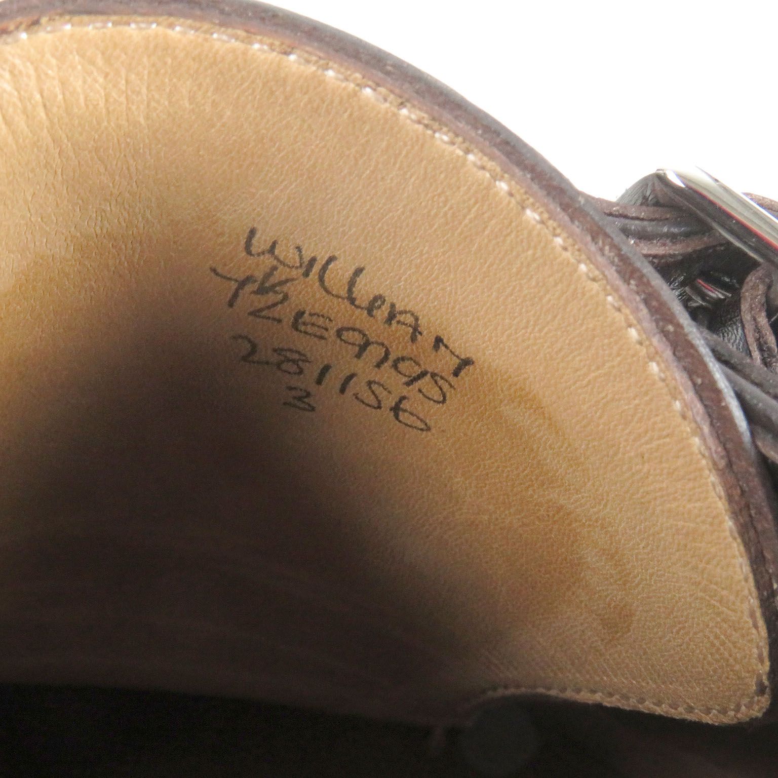 John Lobb ジョンロブ ウィリアム ミュージアムカーフ 9795ラスト ダブルモンクストラップ ドレスシューズ ダークブラウン 7.5 E イングランド製 メンズ