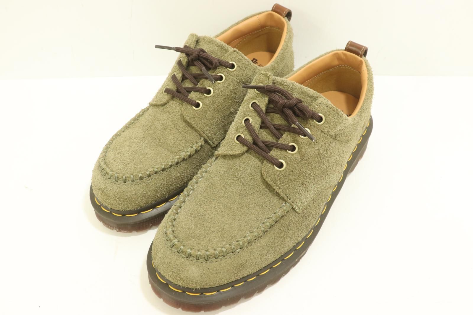 DR.MARTENS メンズシューズ UK9 LOWELL メンズシューズ DR.MARTENS UK9 カーキ 無地