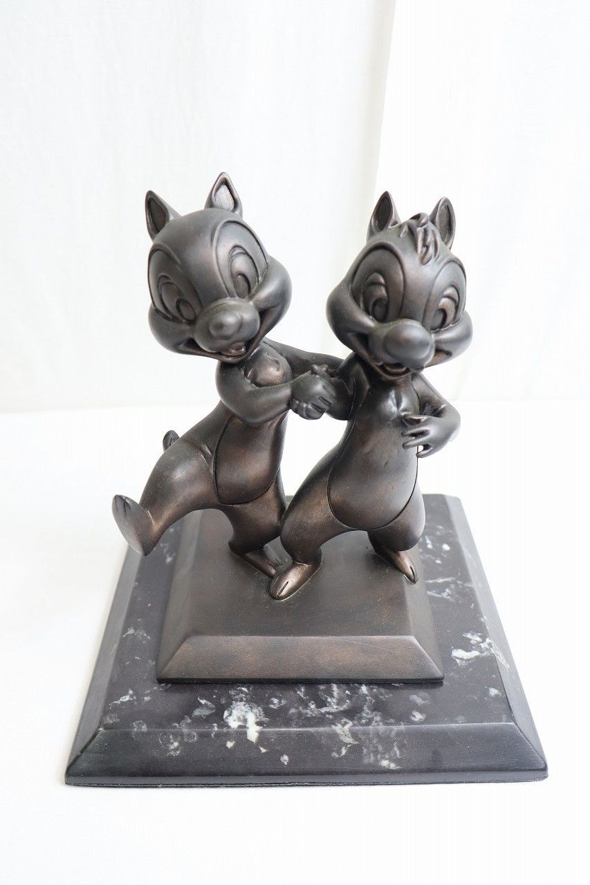 チップとデール ブロンズ像 Disney Chip＆Dale チップ＆デール 置物