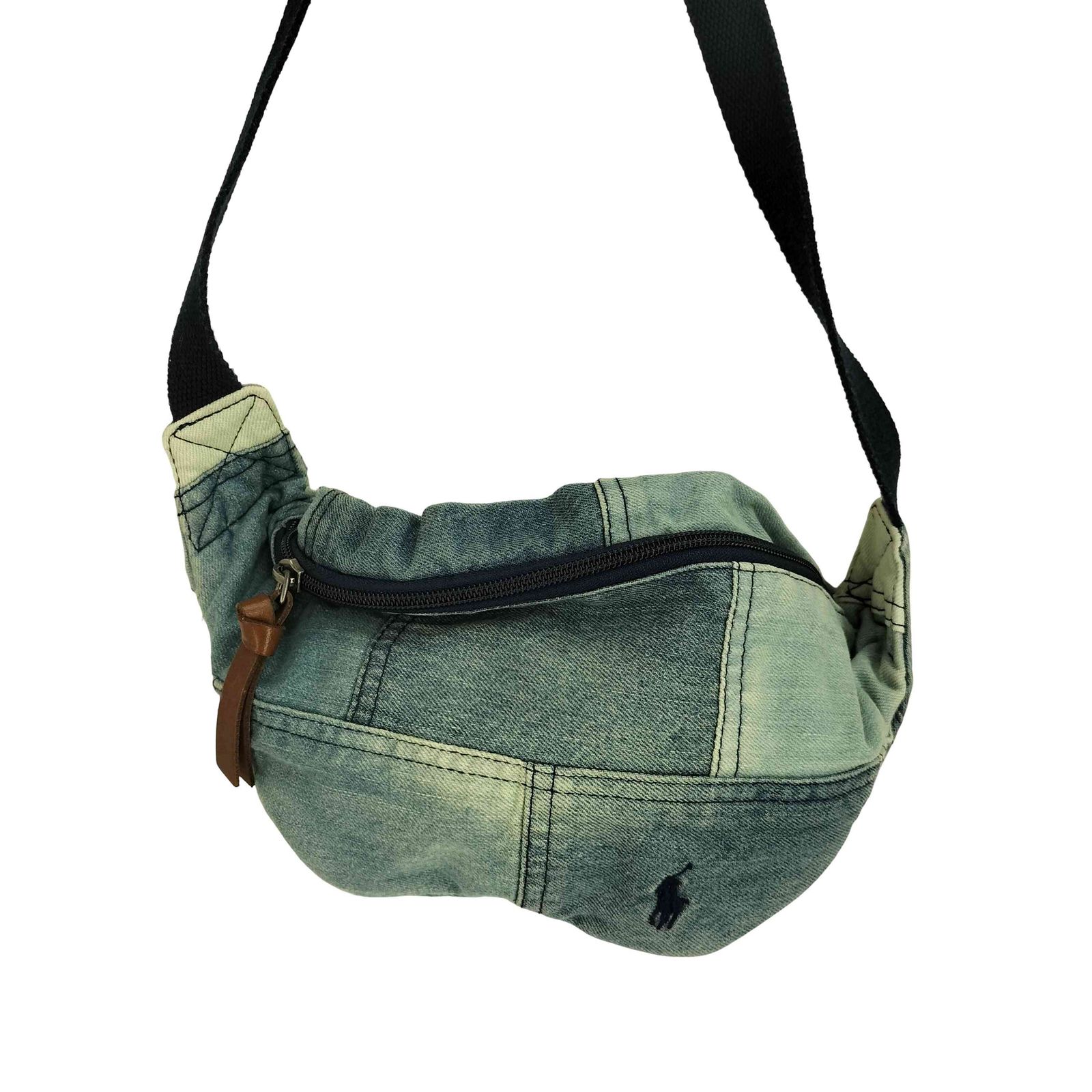 人気完売モデル☆POLO　ラルフローレン　デニム　ボディーバッグ　パッチワーク ポロラルフローレン POLO RALPH LAUREN デニム パッチワーク