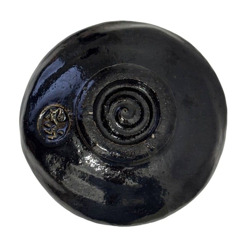 松楽造 黒楽茶碗 茶道具 茶器  陶器 木箱付き 【中古】 52505K265 松楽造 黒楽茶碗 茶道具 茶器 陶器 木箱付き 【中古】 52505K265