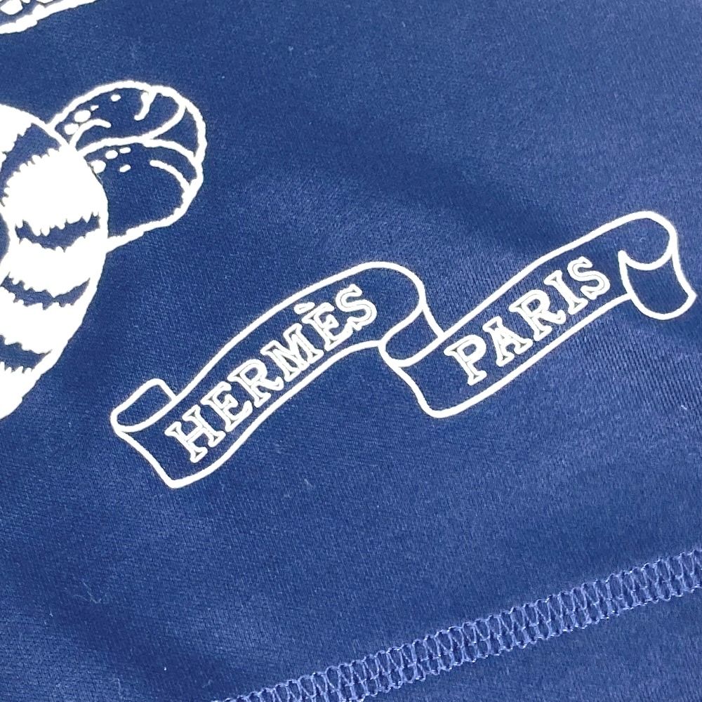HERMES エルメス 半袖Tシャツ ジャングルラブ ロゴ コットン