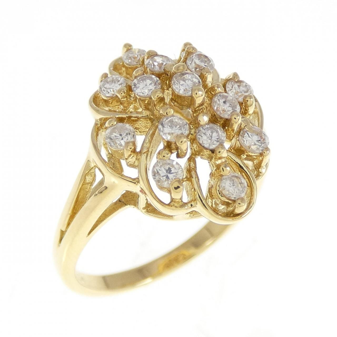K18YG ダイヤモンド リング 0.54CT